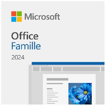 Logiciels Microsoft Office (PKC) MICROSOFT OFFICE 2024 FAMILLE & ETUDIANT